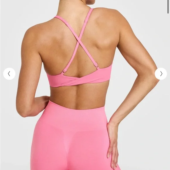 Oner Active Pink Sports Bra Micro Bralette L UK - Picture 3 of 4